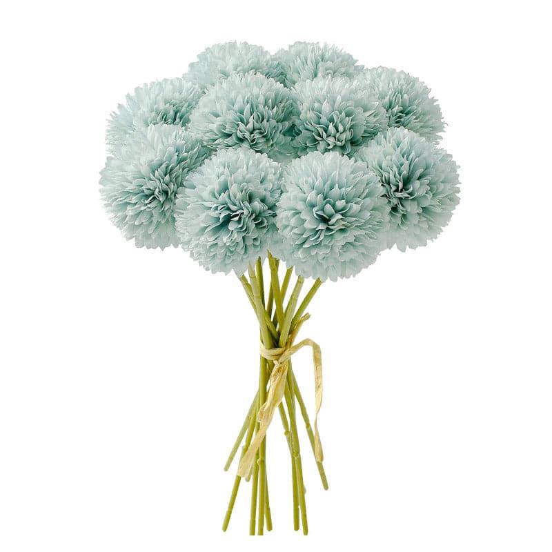 Faux Ja Dank Chrysanthemum Bunch (Blue) - Set Of Six media 3