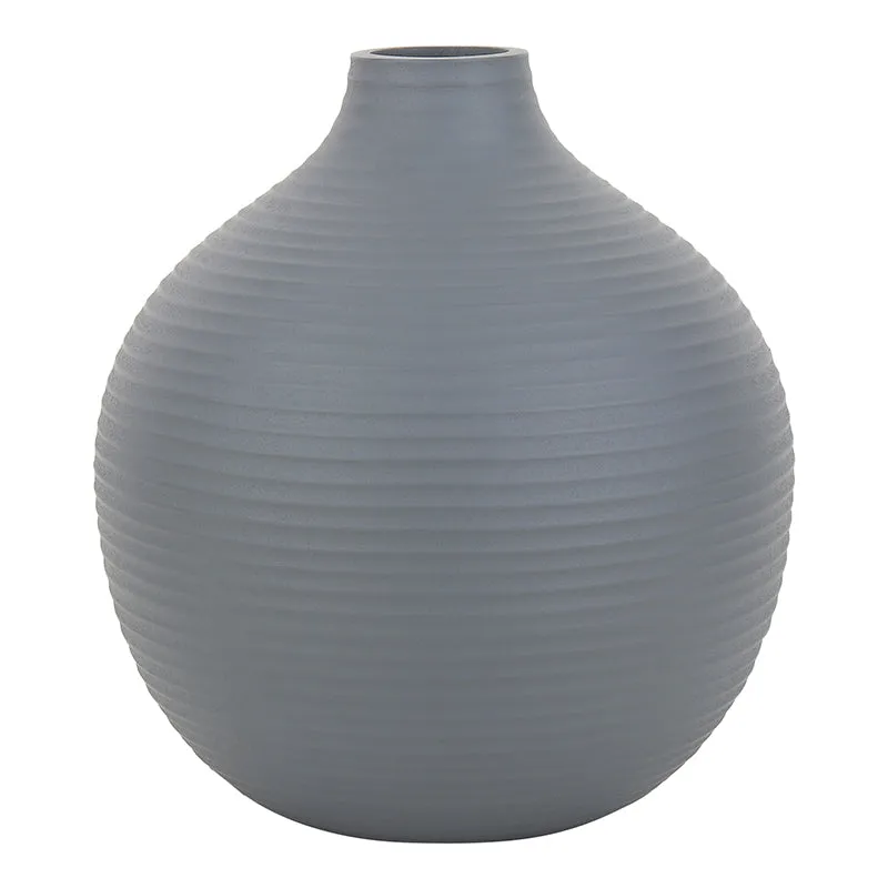 Vesare Curve Aluminium Vase - Blue media 3