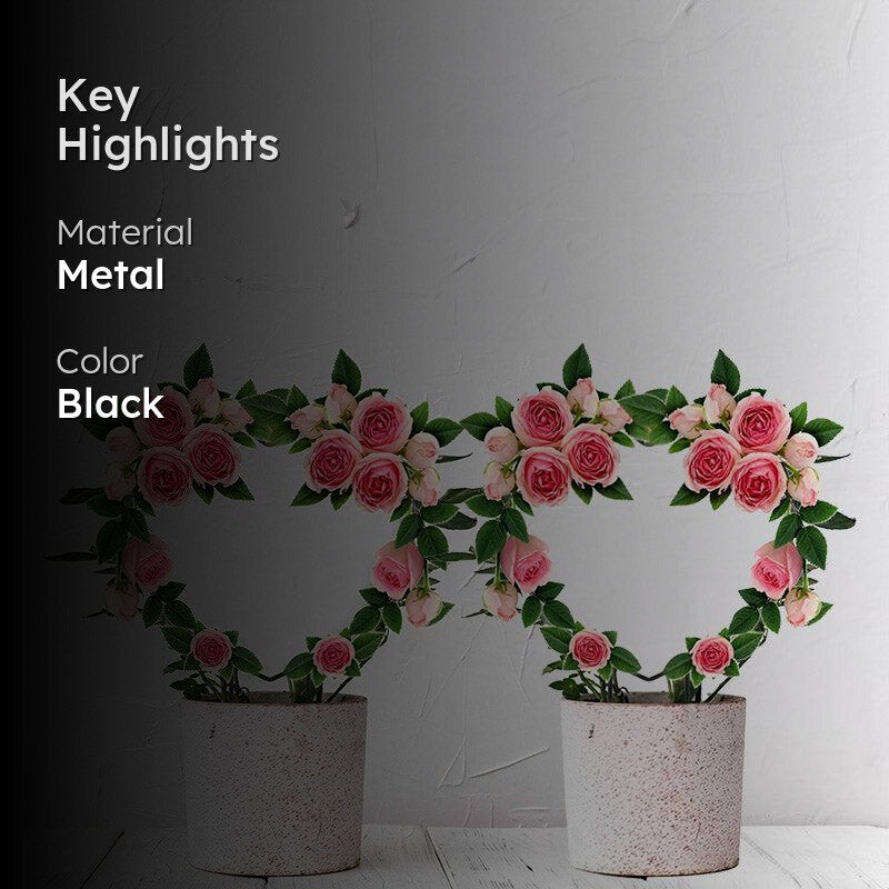 Hearty Metal Plant Trellis - Set Of Two media 2