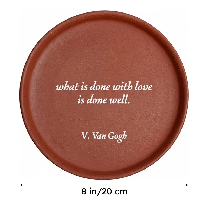 Soulful Quote Terracotta Wall Plate media 7