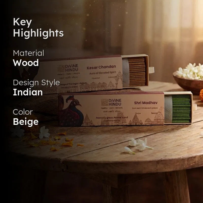 Kesar Chandan & Shri Madhav Incense Sticks media 2