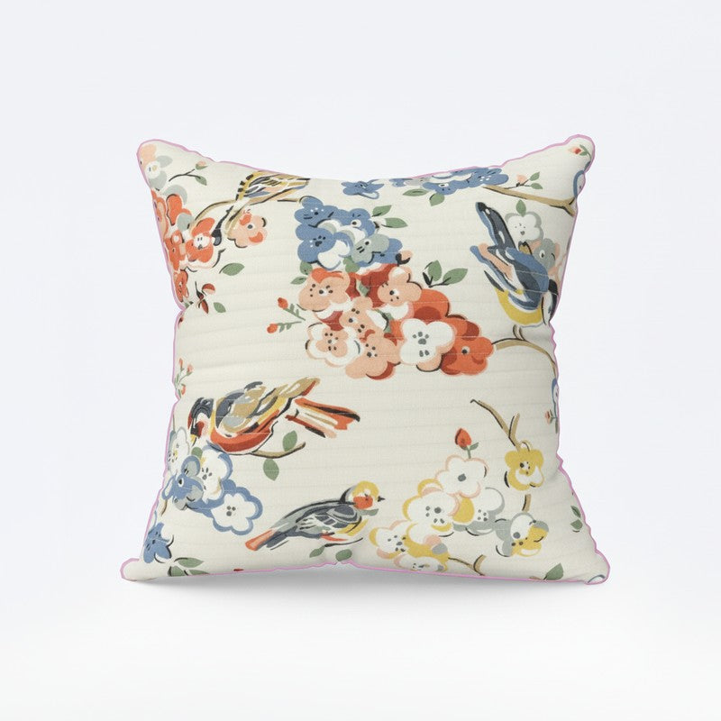 Petaline Floral Multicolor Cushion Cover Set - Set Of Two media 3