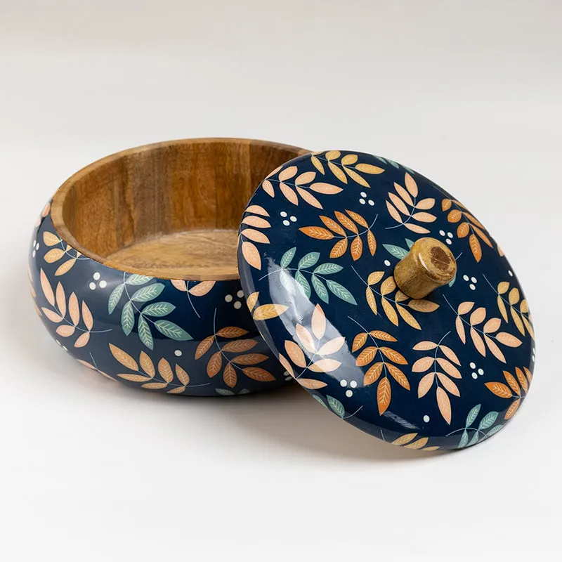 Floral Fable Mango Wood Casserole media 4