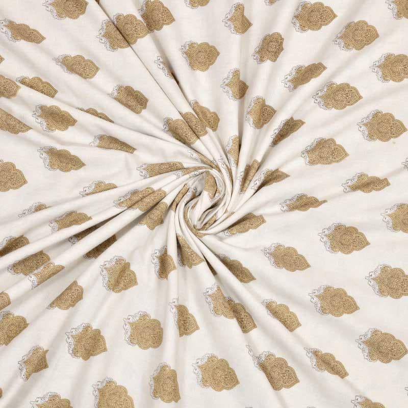 Floral Riyad Printed Green Cotton Dohar media 8