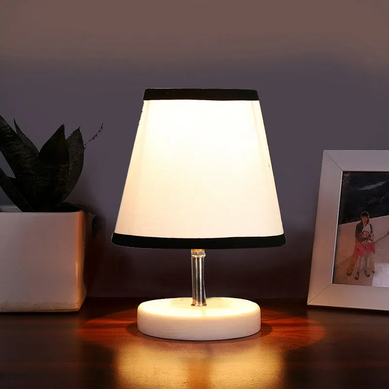 Vero Fabric Table Lamp - White,Black media 1