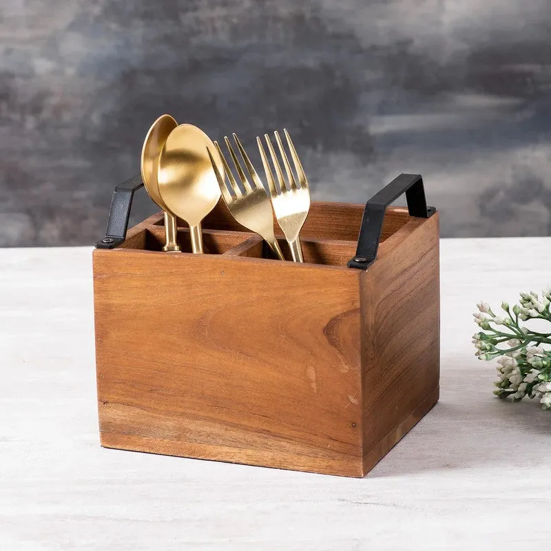 RusticServe MDF Cutlery Stand media 4