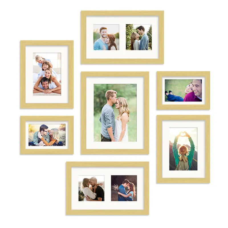 Thyra Synthetic Wood Photo Frame (Beige) - Set Of Seven media 3