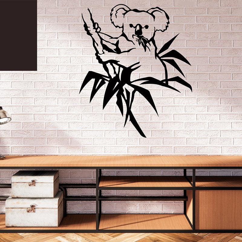 Koala Black Iron Wall Accent