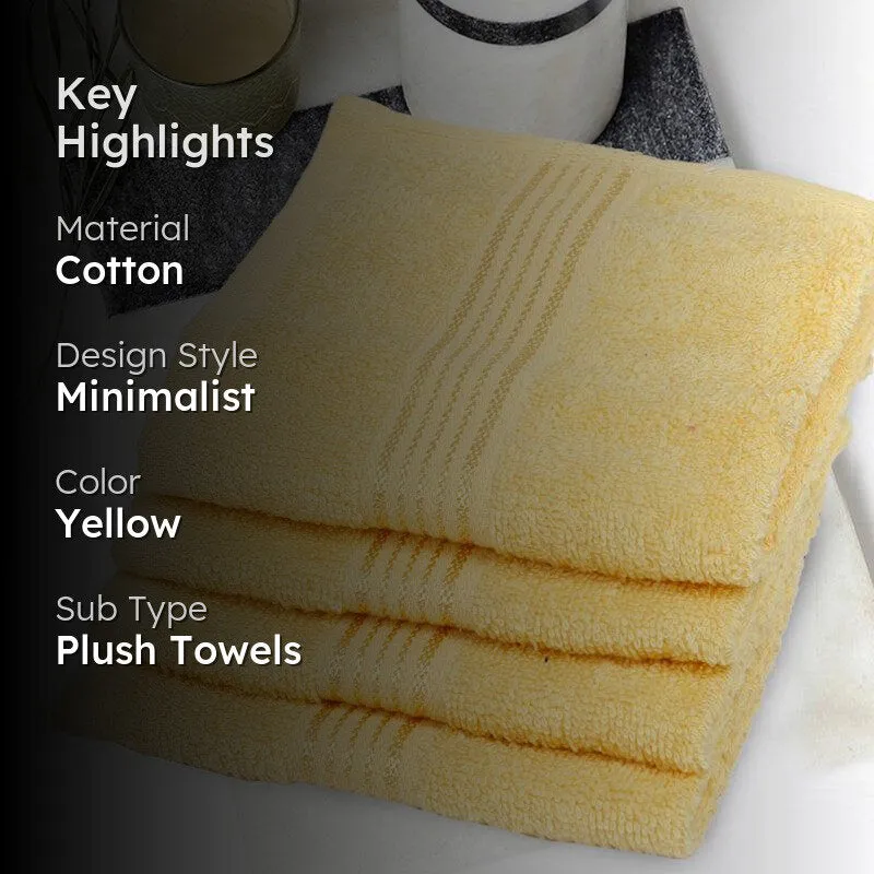 Junia Face Towel (Yellow) - Set Of Four media 2