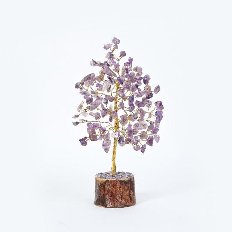 Healing Amethyst Gemstone Tree Decorative Showpiece media 10