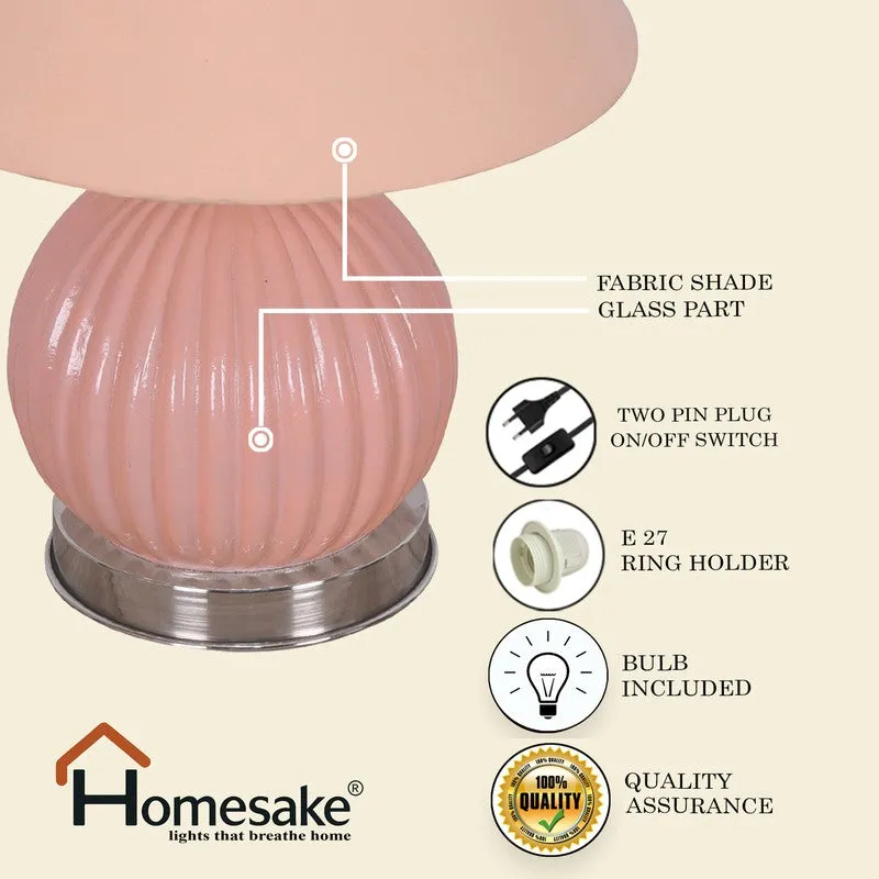 Glacera Glow Glass Table Lamp - Pink media 6