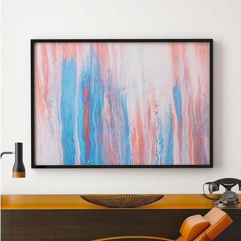 Possession Abstract Canvas Painting - Black Frame media 1