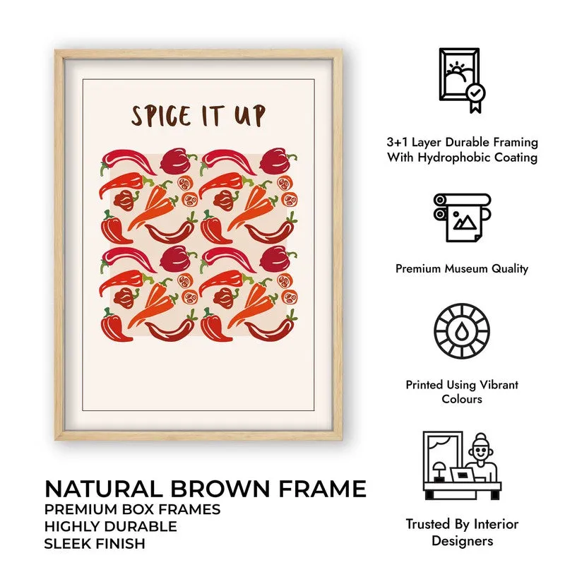 Spice it Up Archival Canvas Wall Art - Brown media 11