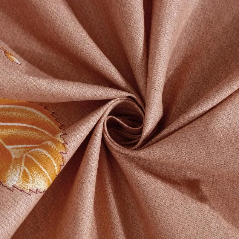 Agira Printed Cotton Bedsheet (Brown) - 200 TC media 5
