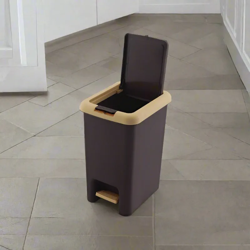 Empto Dustbin with Pedal - Brown media 1
