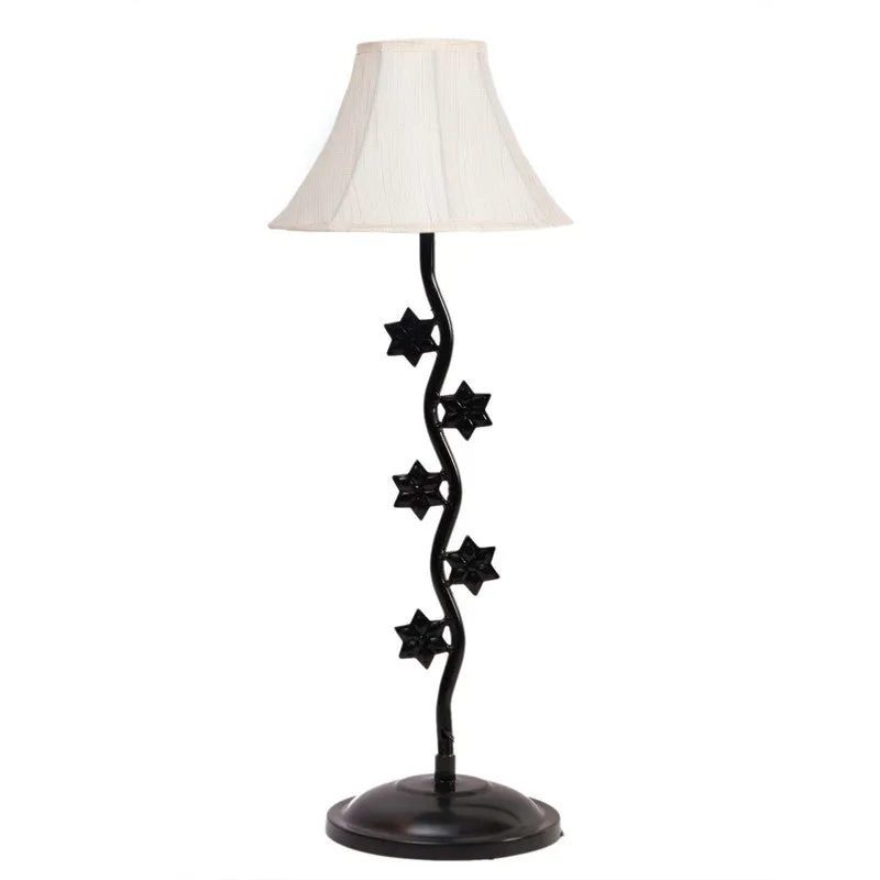 Celorien Cotton Table Lamp With Iron Base - White media 4