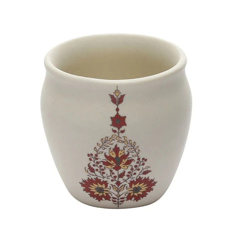 Mudleaf Multicolor Stoneware Kulhad (190 mL) - Set Of Six media 5