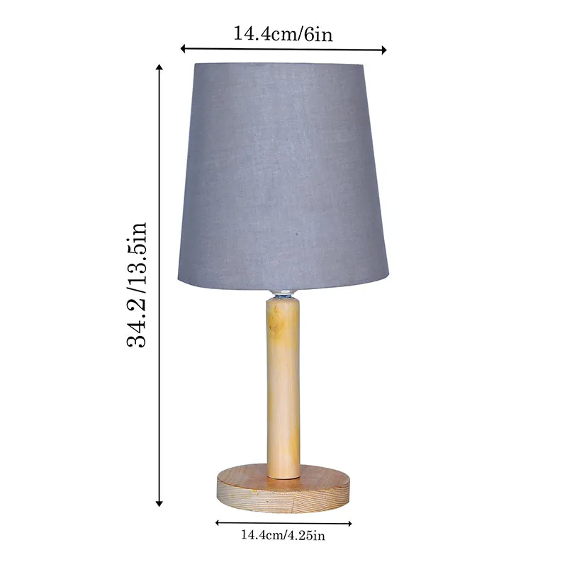 Serafine Fabric Table Lamp - Grey,Brown media 6