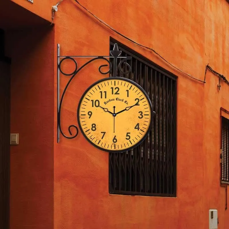 Vintage Dual-Timekeeper Wall Clock media 3