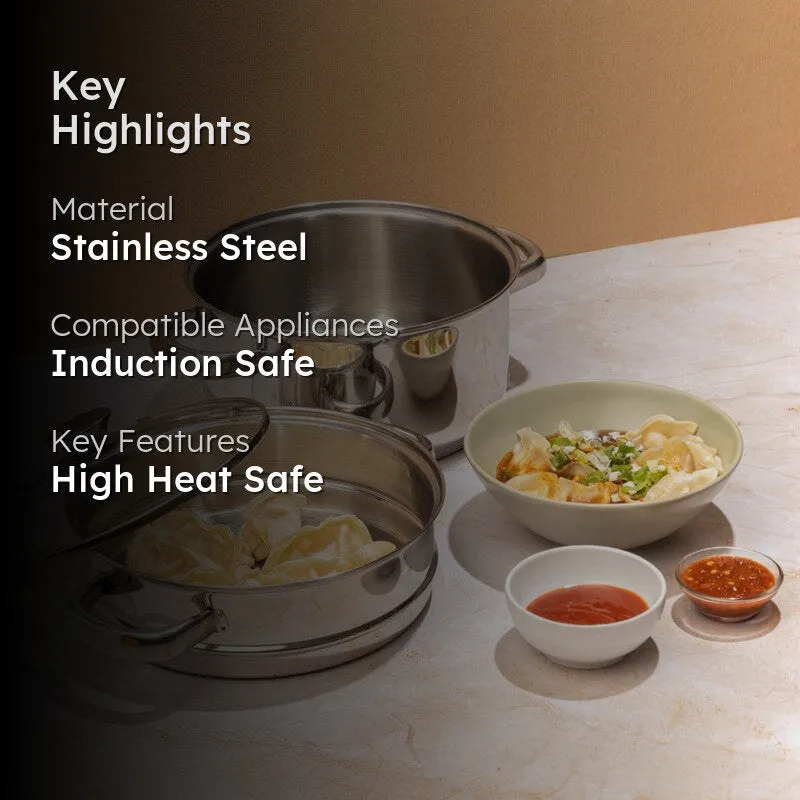Vinod Veyra 2 Tier Stainless Steel Steamer media 2