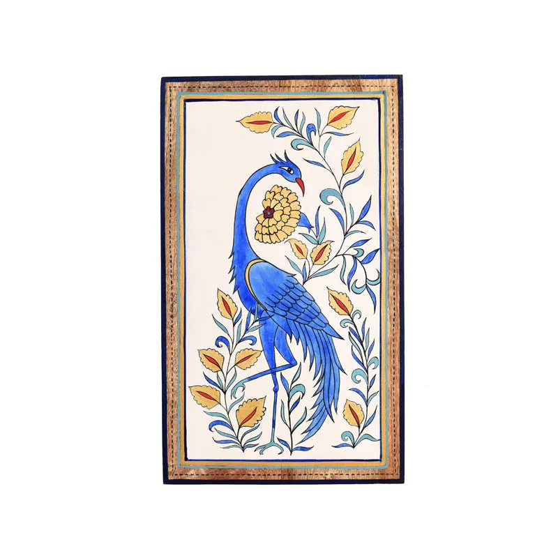 Blue Mayura Wall Art With Frame media 3