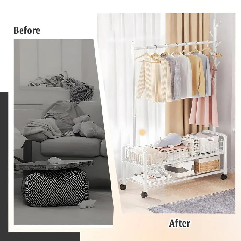 Laxis DressDeck White Metal Cloth Hanger media 5