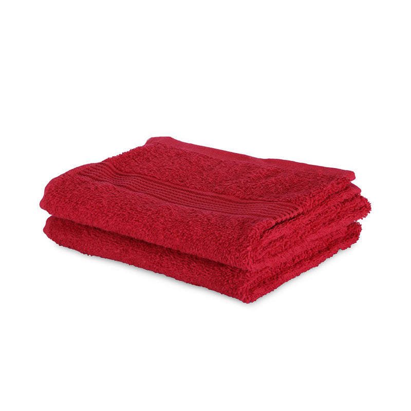 Eva Quick Dry Hand Towel (Red) - Set Of Two media 3