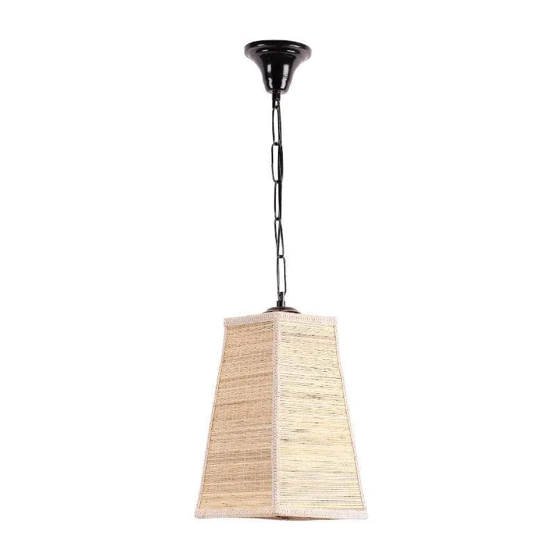 Pamina Bamboo Cane Ceiling Lamp media 4