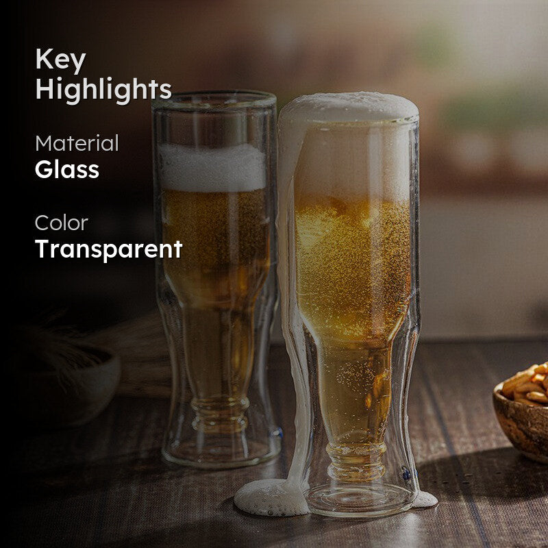 Zeynor Beer Glass(250 mL) - Set Of Two media 2