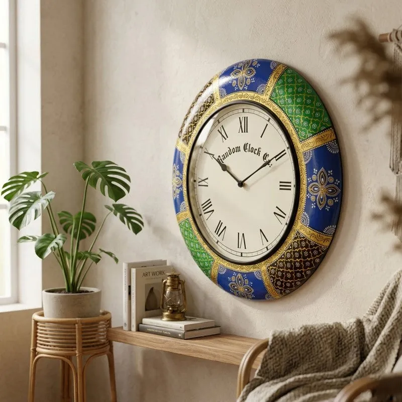 Aurex Brass Analog Wall Clock media 4