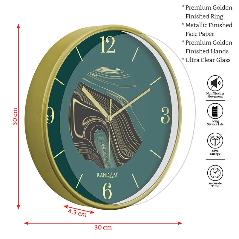 Hemera Swirl Wall Clock - Green media 8