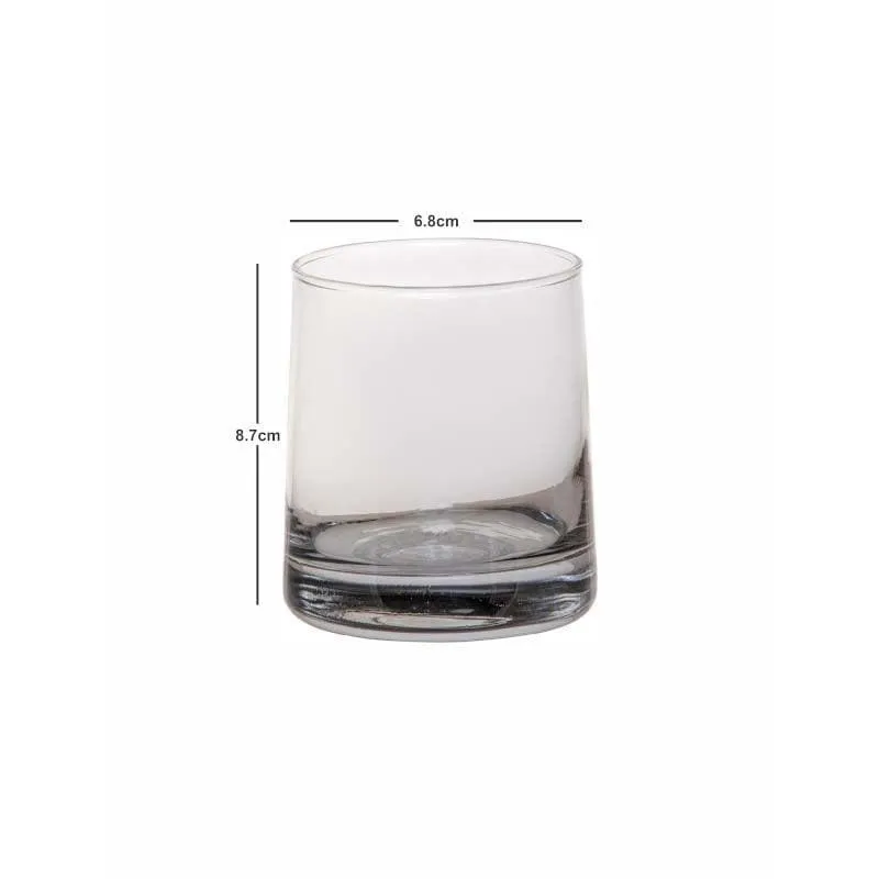 Fizzor Grey Glass Tumbler (260 ML) - Set Of Six media 4