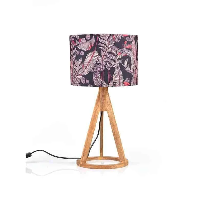 Tropical Trance Wooden Table Lamp - Multicolor media 4