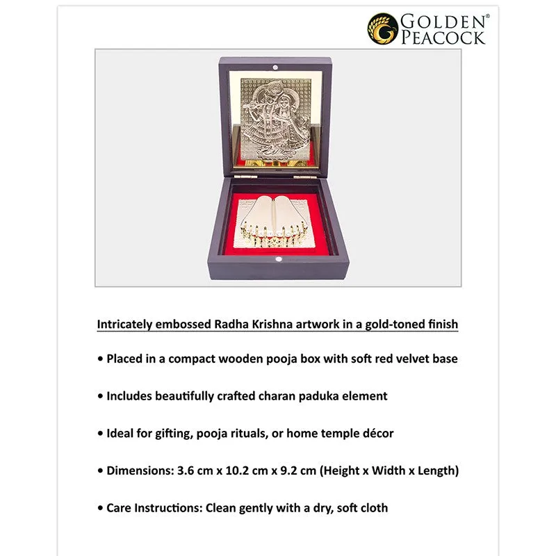 Radha Krishna Gold Plated Religious Accent media 6