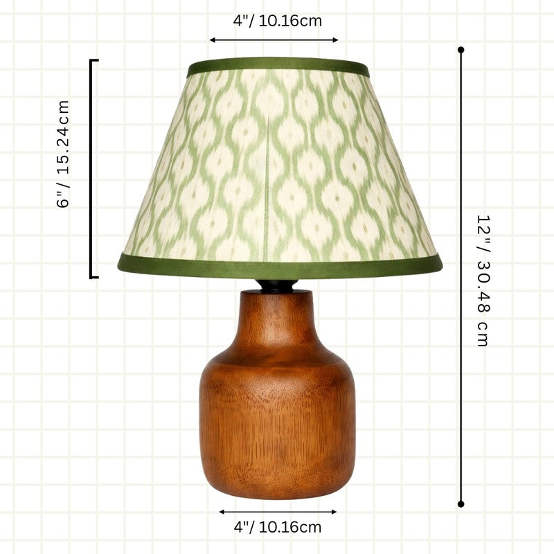 Preston Aura Cotton Table Lamp - Green media 7