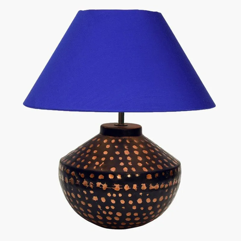 LumaX Futuristic Desk Metal Table Lamp - Blue,Brown media 3