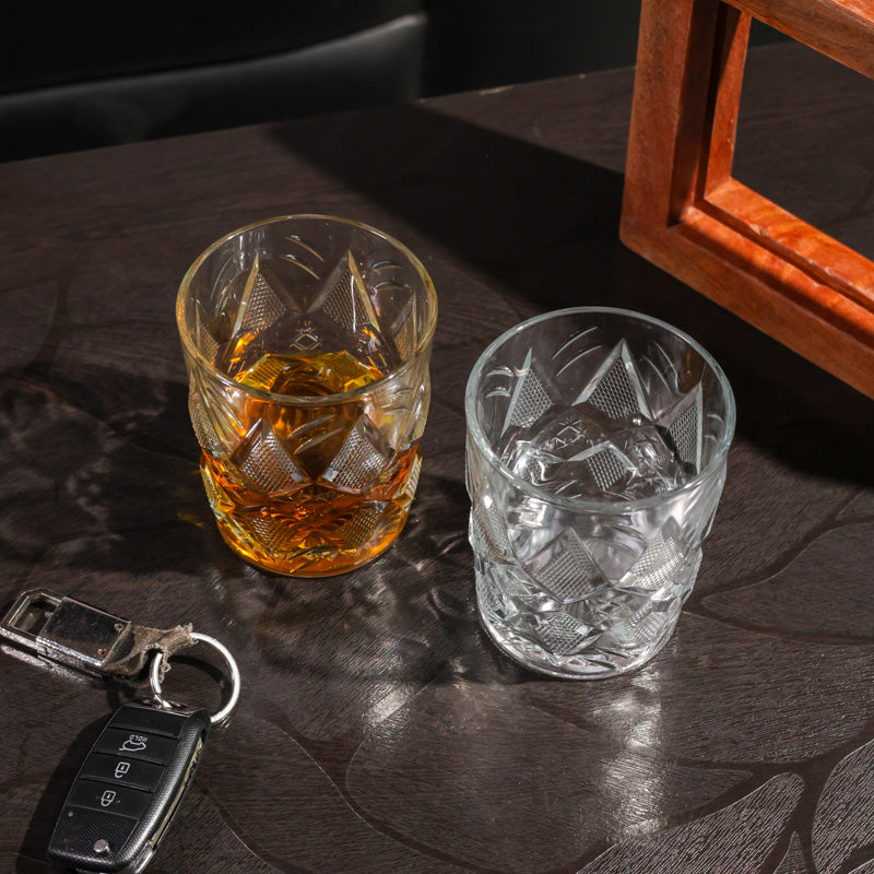 Olivar Whiskey Glass(385 mL) - Set Of Two - 385 ML