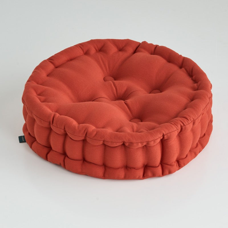 Aidan Floor Cushion - Terracotta Brown media 3