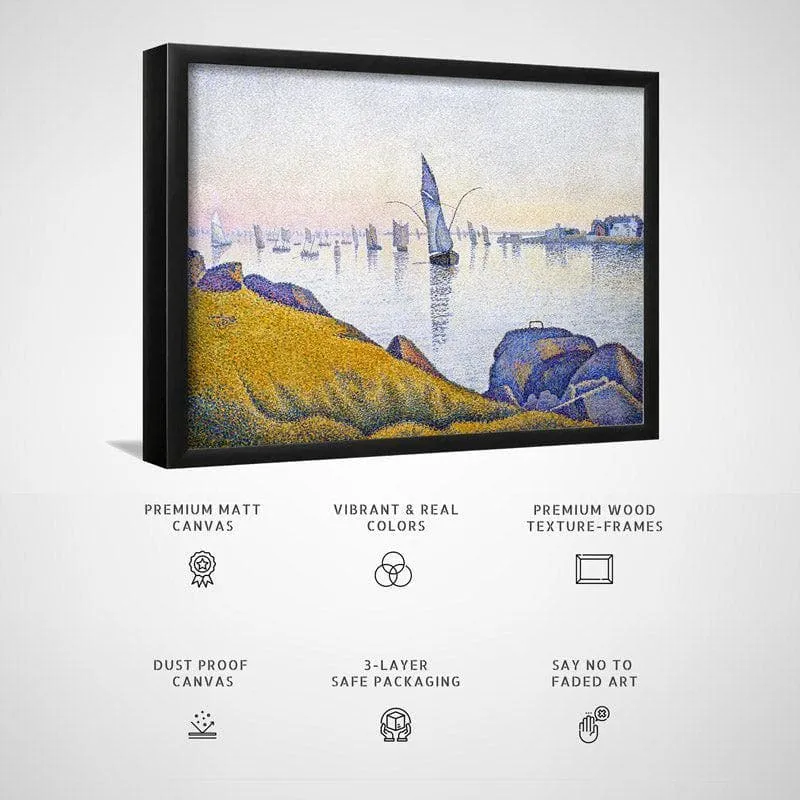 Evening Calm 1891 By Paul Signac - Black Frame media 5