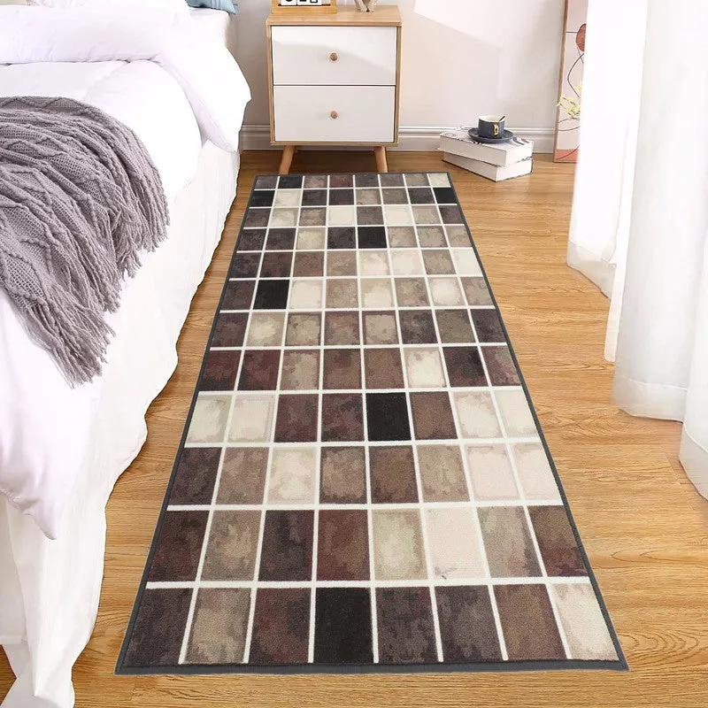 Symmetra Nylon Runner Rug - Beige media 3