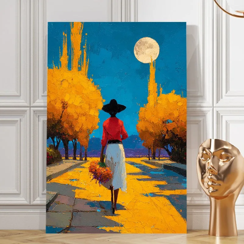 Golden Path Serenity Canvas Wall Art media 8