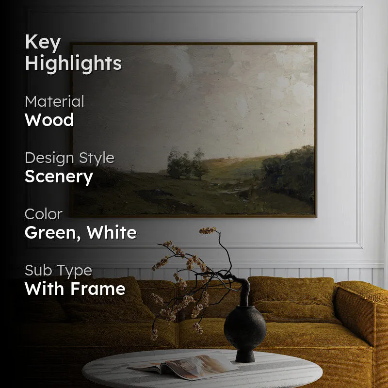 Solitude Of Moors Wood Wall Art With Frame - Black media 2