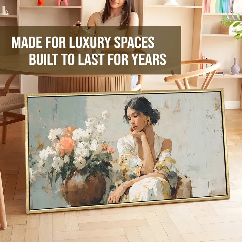 Pastel Dreams Canvas Wall Painting With Frame media 5
