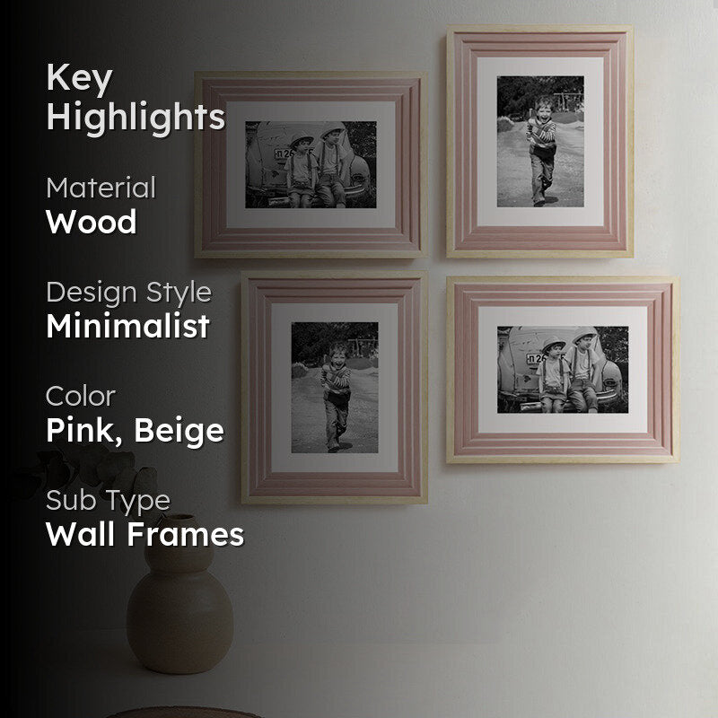 Timberline Nova Photo Frame (Pink) - Set Of Four media 2