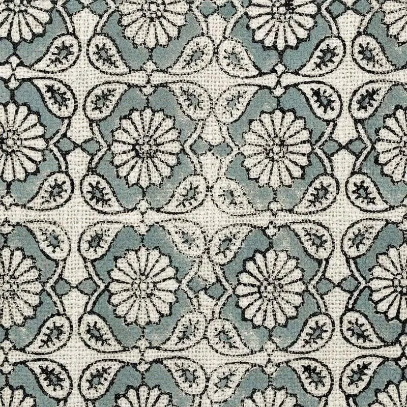 Laid Slate Handblock Printed Throw media 4