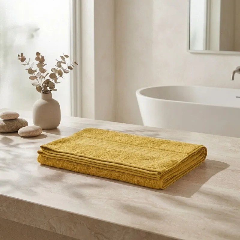 Monte Carlo Dry Nest Pure Cotton Bath Towel - Yellow media 1