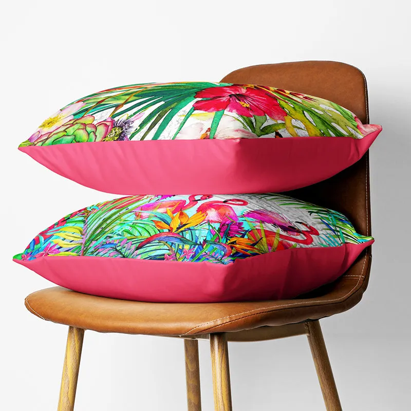 Tropical Birds Printed Cushion Cover Set - Set Of Two media 3