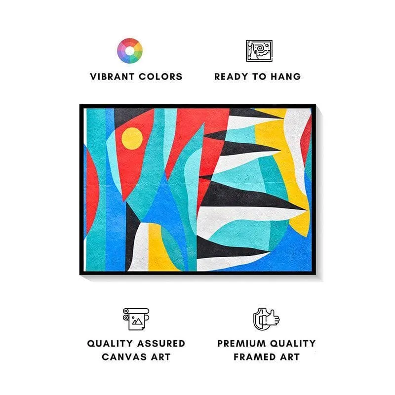 Contemporary Canvas Wall Painting - Black Frame media 4
