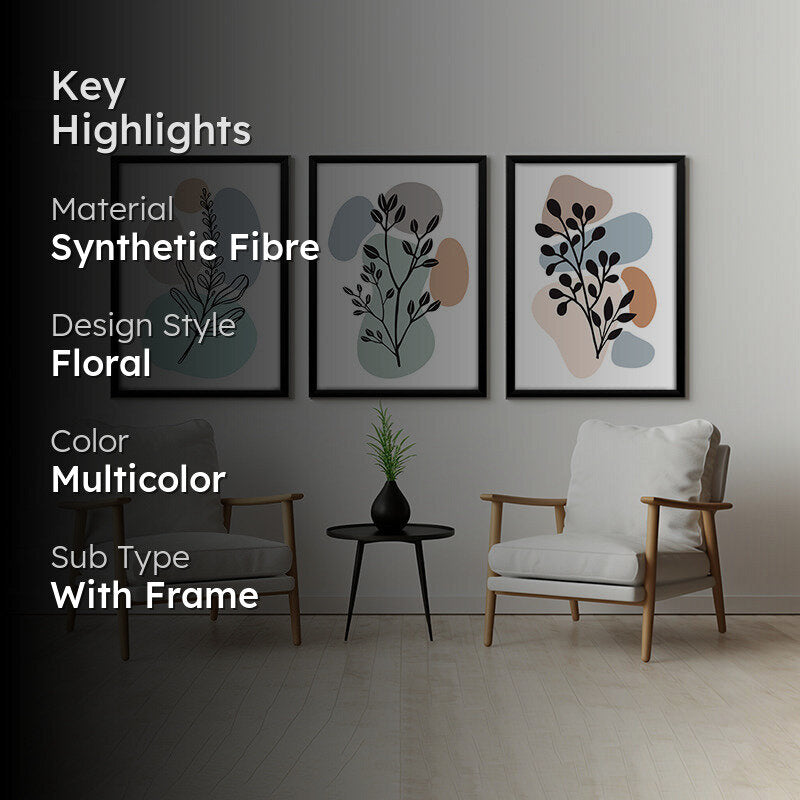 Geophytes In Color Wall Art With Frame - Set Of Three media 2