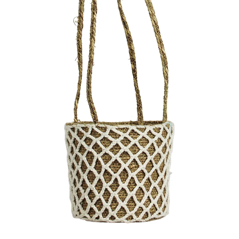 Tantaa Sea Grass Hanging Planter - White media 3